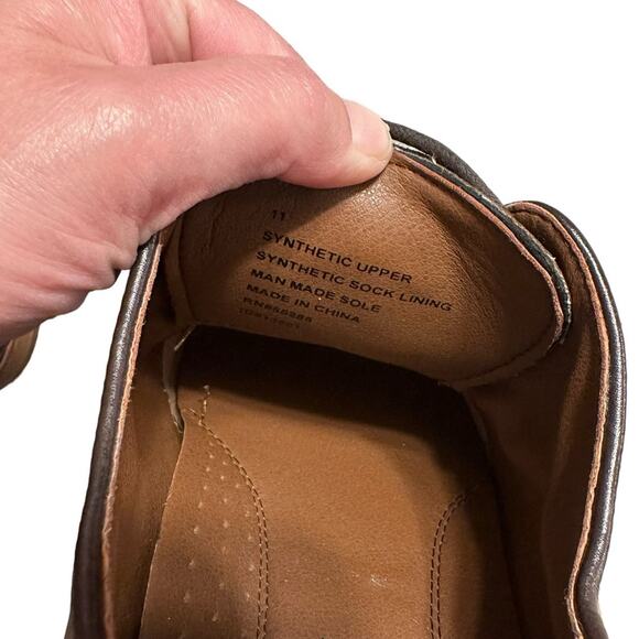Express Brown Leather Oxford Dress Shoes Men\'s Size 11 Express Brown Leather Oxford Dress Shoes Men\'s Size 11